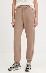 Spodnie dresowe Guess  brązowe damskie V5BB23.KCX22