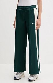 Spodnie dresowe Puma  zielone damskie 629803