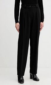 Spodnie eleganckie Sisley  czarne damskie 4KVXLF07C