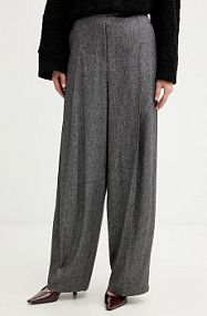 Spodnie eleganckie Boss  szare damskie 50548212