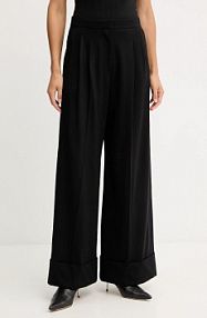 Spodnie eleganckie Boss  czarne damskie 50550804