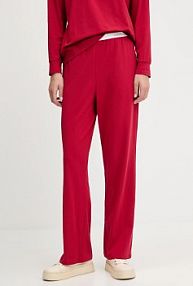 Spodnie dresowe HUGO  czerwone damskie 50555624