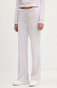 Spodnie dresowe Juicy Couture  fioletowe damskie JCWBJ225307