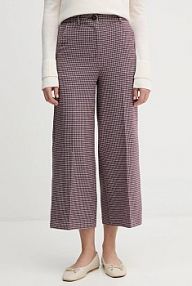 Spodnie eleganckie United Colors of Benetton  fioletowe damskie 44BWDF0AA