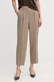 Spodnie eleganckie United Colors of Benetton  beżowe damskie 44BWDF0AE