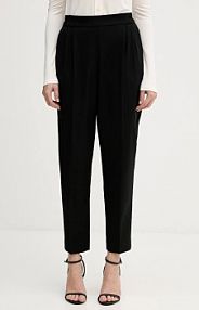 Spodnie eleganckie Sisley  czarne damskie 41YPLF043