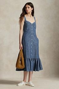 Sukienka Polo Ralph Lauren  niebieska 211972068