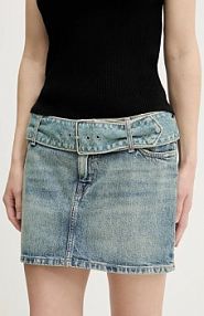 Spódnica jeansowa HUGO Blue  niebieska 50541549