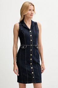 Sukienka jeansowa Guess  granatowa W5YK24.D5PW1