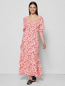 Sukienka BIZUU PATRYA.czerwona czerwona