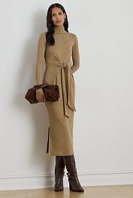 Sukienka Lauren Ralph Lauren  beżowa 200980028