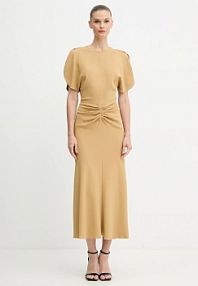 Sukienka Victoria Beckham  beżowa 1425WDR005227
