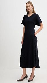 Sukienka Sandro Ferrone  granatowa S14YBFBACILLO