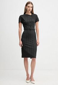 Sukienka Sandro Ferrone  szara S23YBFBICCHIE