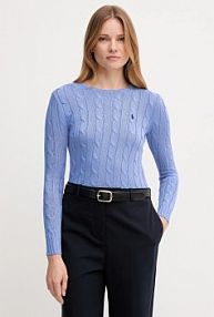 Sweter Polo Ralph Lauren  niebieski damski 211971869