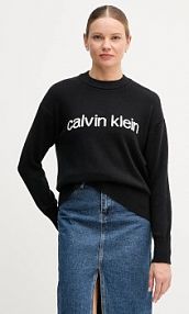 Sweter Calvin Klein Jeans  czarny damski LV047C311G