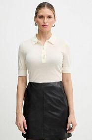 Koszulka polo Boss  beżowa damska 50545015