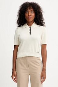 Koszulka polo pinko  beżowa damska 105450.A2Q9