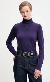 Sweter Tommy Jeans  fioletowy damski DW0DW21672