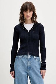 Kardigan Tommy Jeans  granatowy DW0DW21673