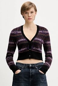 Kardigan Tommy Jeans  czarny DW0DW21691