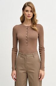 Sweter Sisley  brązowy damski 19EQM2024