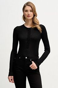 Sweter Sisley  czarny damski 19EQM2024