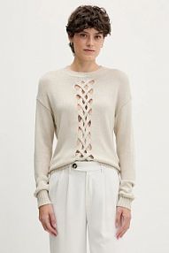 Sweter Sisley  beżowy damski 1XGYM106I