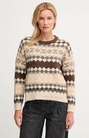 Sweter Pepe Jeans  brązowy damski PL7000039