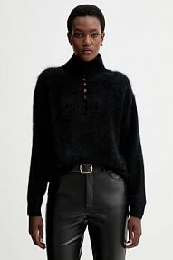 Sweter rag & bone  czarny damski RG6325F6MCA