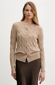 Kardigan Tommy Hilfiger  beżowy WW0WW47463