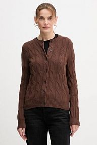 Kardigan Tommy Hilfiger  brązowy WW0WW47463