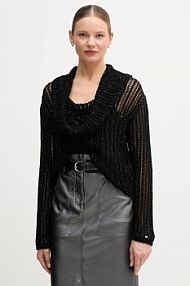 Sweter Tommy Hilfiger  czarny damski WW0WW46762