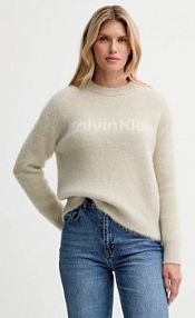 Sweter Calvin Klein  beżowy damski LV044D359G