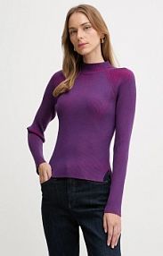 Sweter Calvin Klein Jeans  fioletowy damski LV047D316G