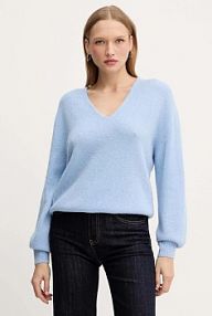 Sweter Morgan  niebieski damski MVALI