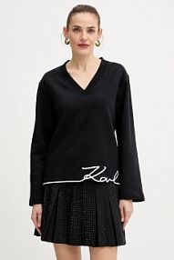 Bluza przez głowę Karl Lagerfeld  czarna A4W20040
