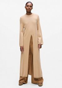 Sweter Karl Lagerfeld  beżowy damski A4W18048