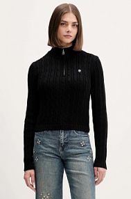 Sweter Guess Jeans  czarny damski W5BR13.Z3HM1