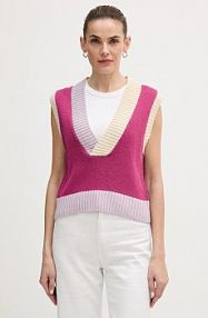 Kamizelka United Colors of Benetton  fioletowa damska 16YCE403M