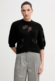 Sweter United Colors of Benetton  czarny damski 18L4E10EV