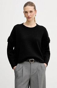 Sweter United Colors of Benetton  czarny damski 191VD10EZ