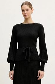 Sweter United Colors of Benetton  czarny damski 1EZSD10EY