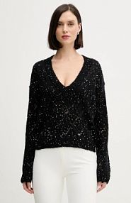 Sweter United Colors of Benetton  czarny damski 1LPRD403G