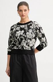 Sweter United Colors of Benetton  czarny damski 1VAAE10F3