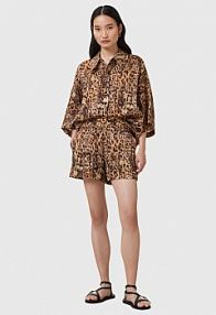 Szorty AllSaints  pomarańczowe damskie W037TC