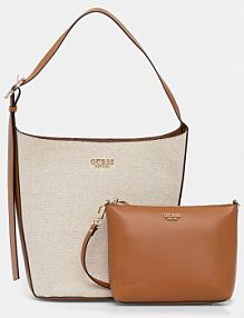 Torebka shopperka Guess  beżowa HWAG96.62040