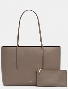 Torebka shopperka Calvin Klein  beżowa LV04F3274G