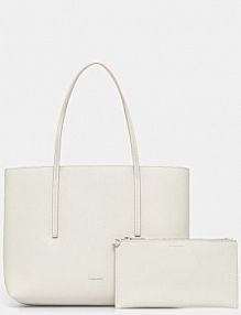 Torebka shopperka Calvin Klein  beżowa LV04F3275G