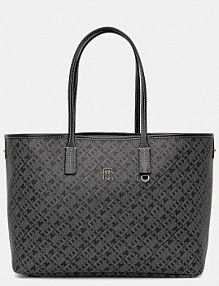 Torebka shopperka Tommy Hilfiger  czarna AW0AW17696